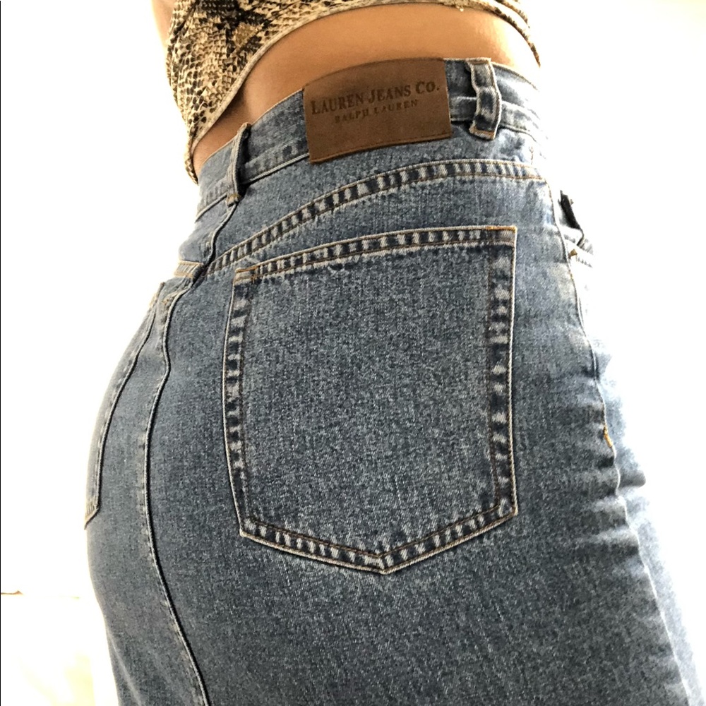 Ralph Lauren vintage pencils denim skirt